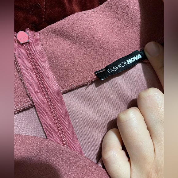Fashion Nova Blush Pink Stretchy Work Pants/Dress Pants - Picture 5 of 6